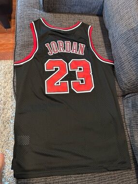 Men's Michael Jordan Alternate Black Jersey size XXL